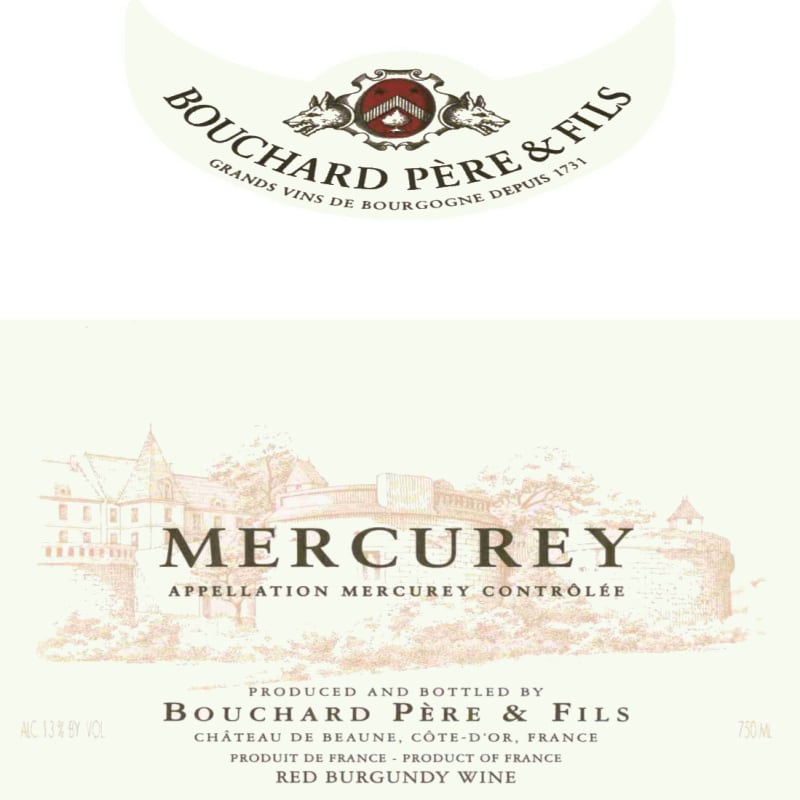 Bouchard Pere & Fils Mercurey 2003 Front Label
