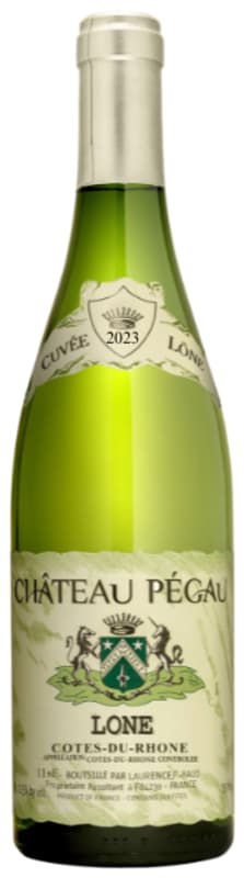 Domaine Pegau Chateau Pegau Cuvee Lone Blanc 2023 Front Bottle Shot