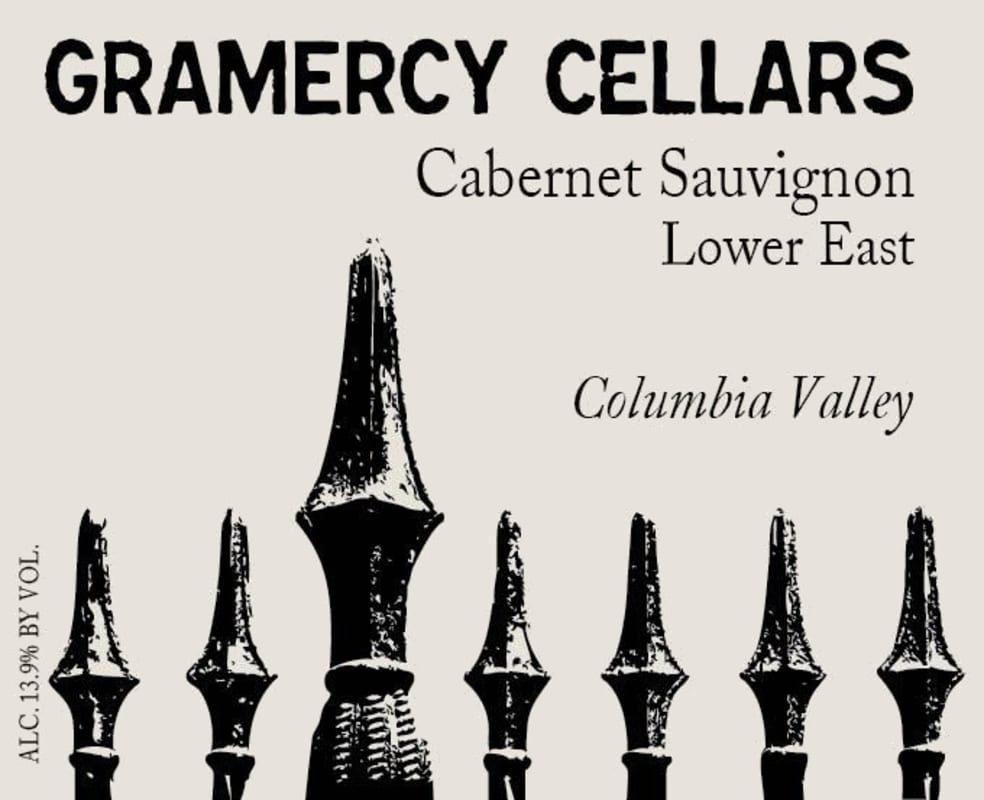 Gramercy Cellars Lower East Cabernet Sauvignon 2011 Front Label