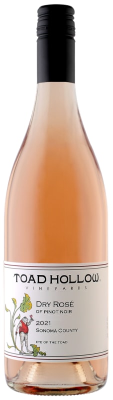 Toad Hollow Eye of the Toad Dry Rose of Pinot Noir 2021 Front Bottle Shot