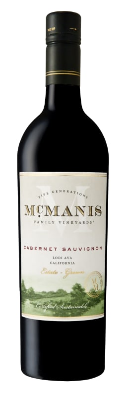 McManis Family Vineyards Cabernet Sauvignon 2021 Front Bottle Shot
