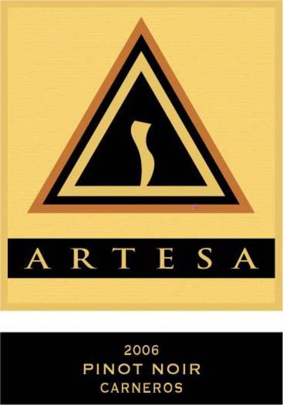 Artesa Carneros Pinot Noir 2006 Front Label
