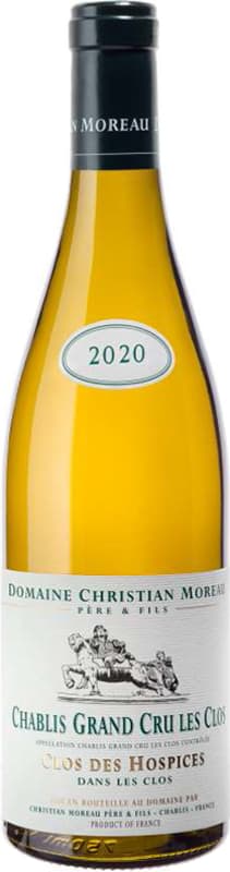 Christian Moreau Chablis Les Clos Grand Cru Clos des Hospices 2020 Front Bottle Shot