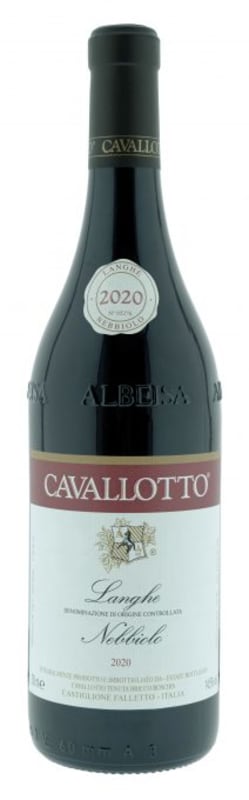 Cavallotto Langhe Nebbiolo 2020 Front Bottle Shot