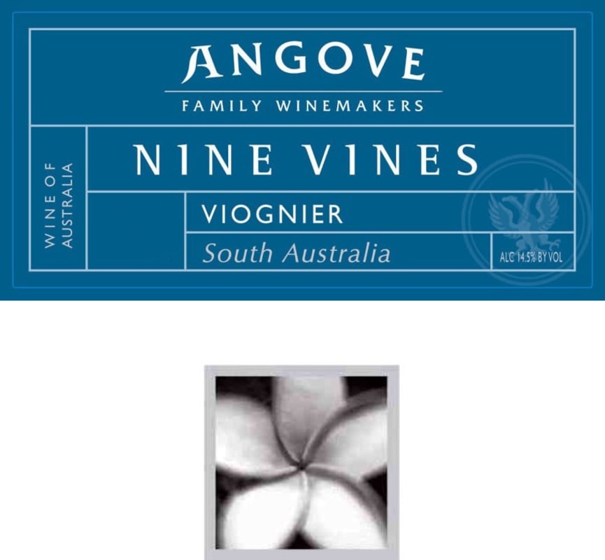 Angove Family Winemakers Nine Vines Viognier 2009 Front Label