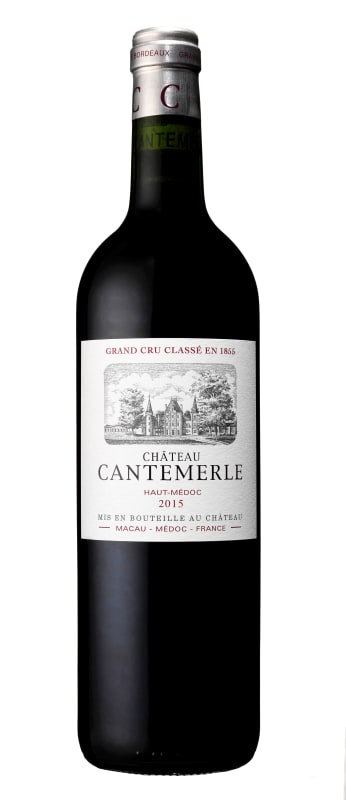 Chateau Cantemerle (375ML half-bottle) 2015 Front Bottle Shot