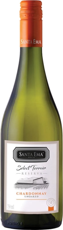 Santa Ema Select Terroir Chardonnay 2020 Front Bottle Shot