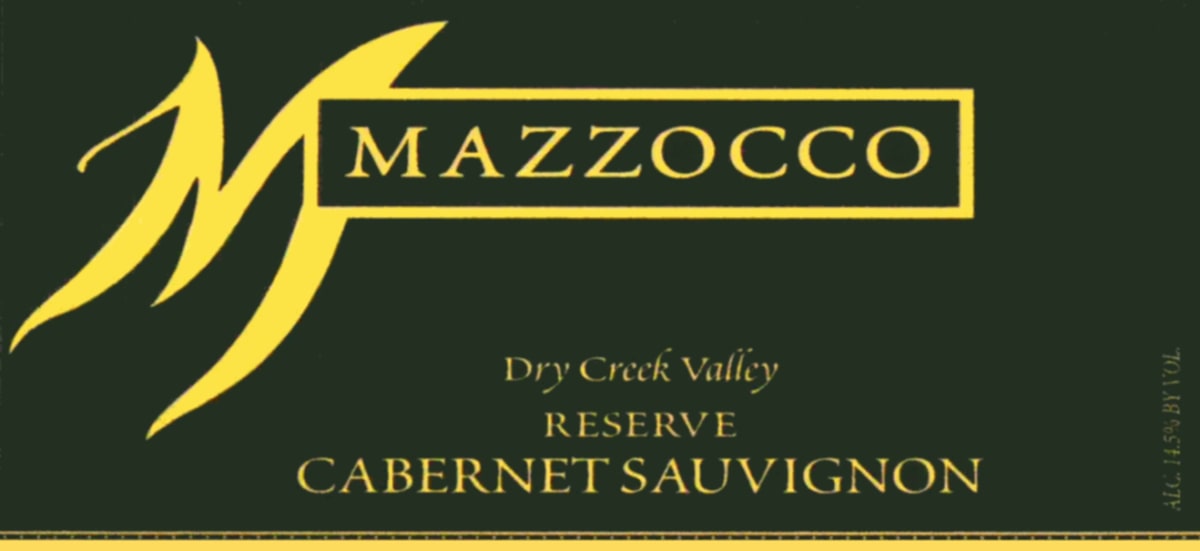Mazzocco Reserve Cabernet Sauvignon 2004 Front Label