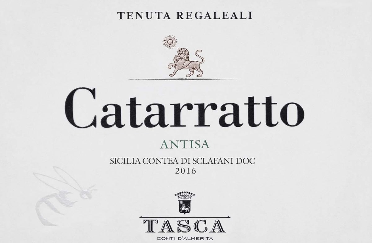 Regaleali Catarratto Antisa 2016 Front Label