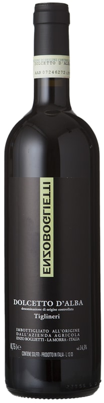 Enzo Boglietti Tiglineri Dolcetto 2012 Front Bottle Shot