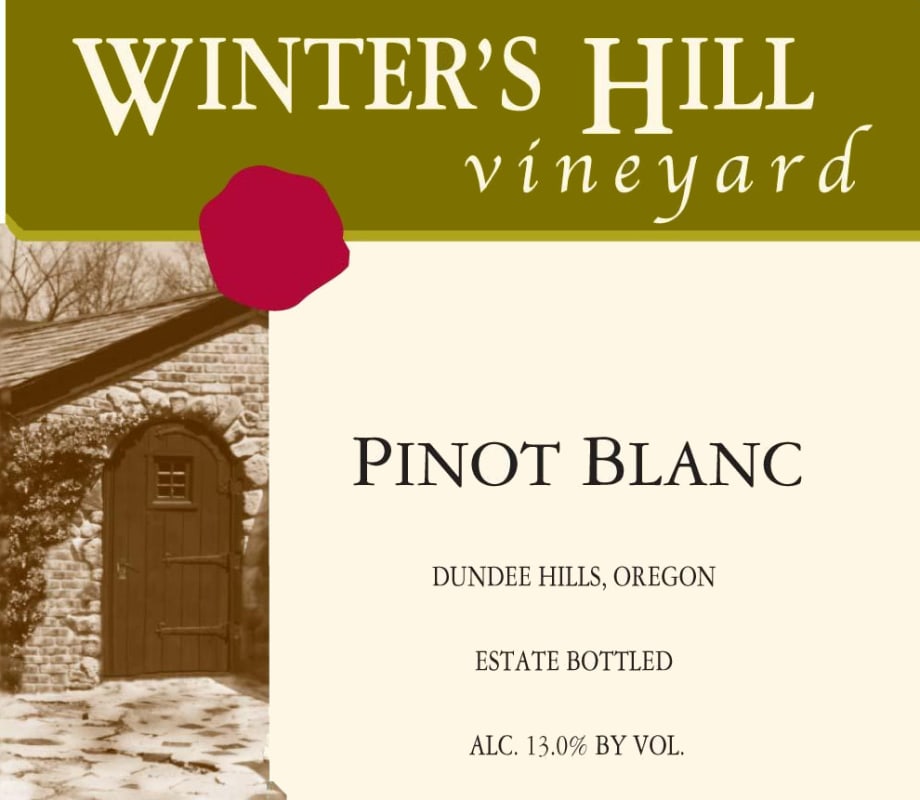 Winter's Hill Vineyard Estate Pinot Blanc 2015 Front Label