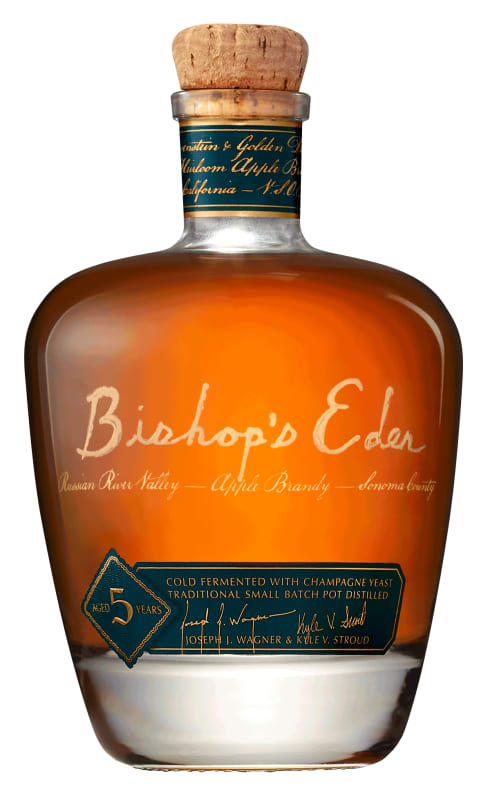 Copper Cane Bishop's Eden VSOP Apple Brandy Front Bottle Shot