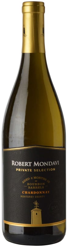 Robert Mondavi Private Selection Bourbon Barrels Chardonnay 2017 Front Bottle Shot