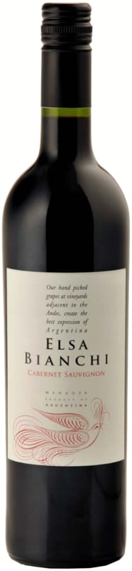 Elsa Bianchi Cabernet Sauvignon 2015 Front Bottle Shot