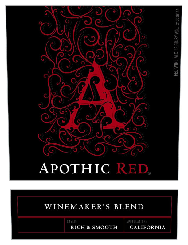 Apothic Winemaker's Blend 2018 Front Label