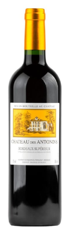 Chateau des Antonins Bordeaux Superieur 2020 Front Bottle Shot