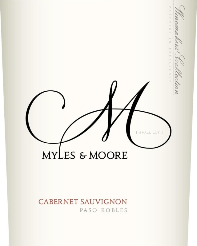 Myles & Moore Cabernet Sauvignon 2015 Front Label