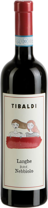 Tibaldi Langhe Nebbiolo 2023 Front Bottle Shot