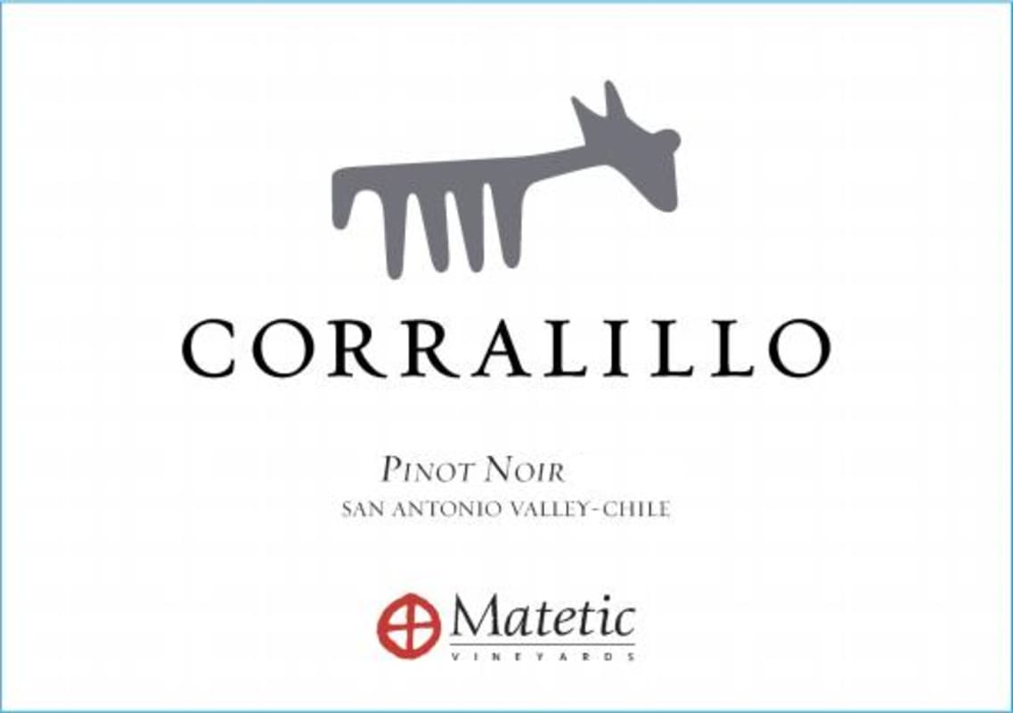 Matetic Corralillo Pinot Noir 2014 Front Label