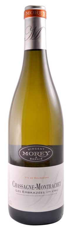Domaine Vincent & Sophie Morey Chassagne-Montrachet Les Embazees Premier Cru 2022 Front Bottle Shot