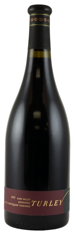 Turley Moore Earthquake Zinfandel (scuffed label) 1997 Front Bottle Shot