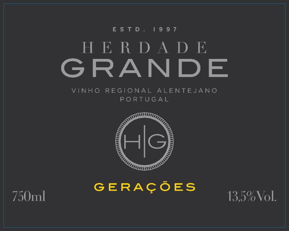 Herdad Grande Geracoes 2012 Front Label