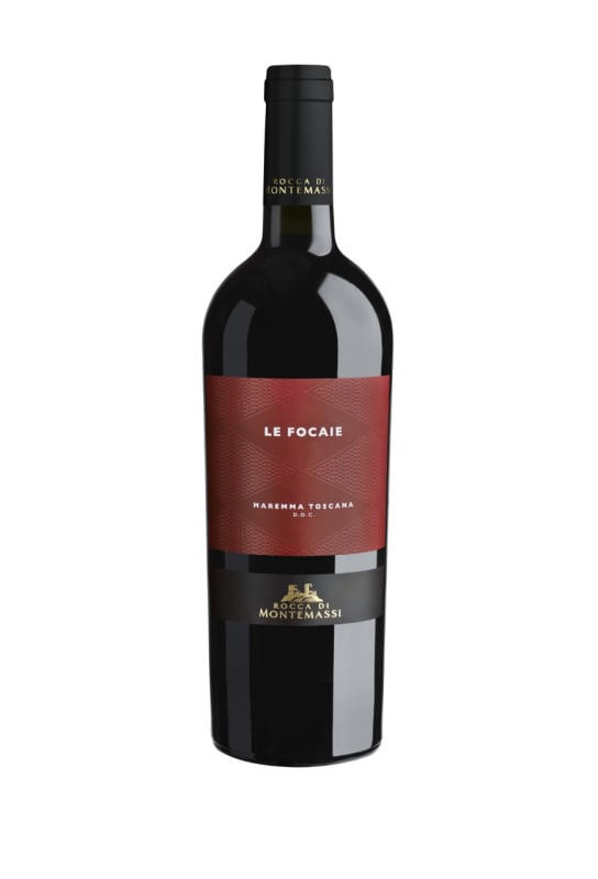 Rocca di Montemassi Le Focaie 2018 Front Bottle Shot