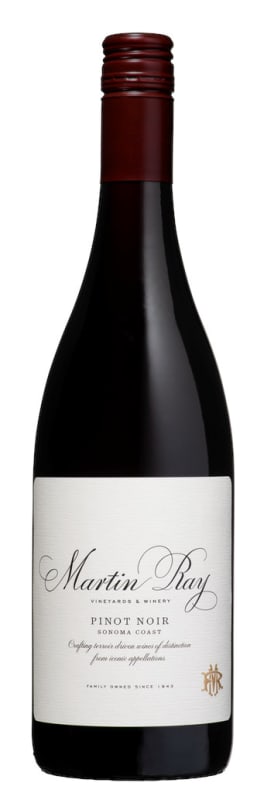 Martin Ray Sonoma Coast Pinot Noir 2024 Front Bottle Shot