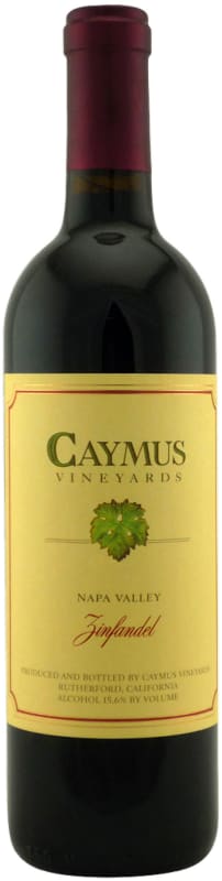Caymus Zinfandel 2012 Front Bottle Shot