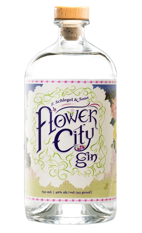 Honeoye Falls Flower City Gin Front Bottle Shot