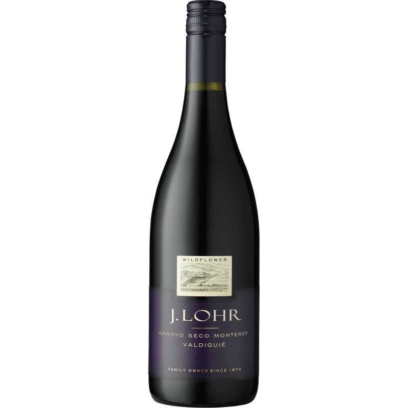 J. Lohr Wildflower Valdiguie 2019 Front Bottle Shot