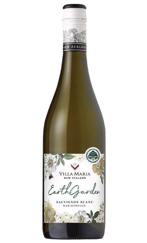 Villa Maria EarthGarden Sauvignon Blanc 2023 Front Bottle Shot