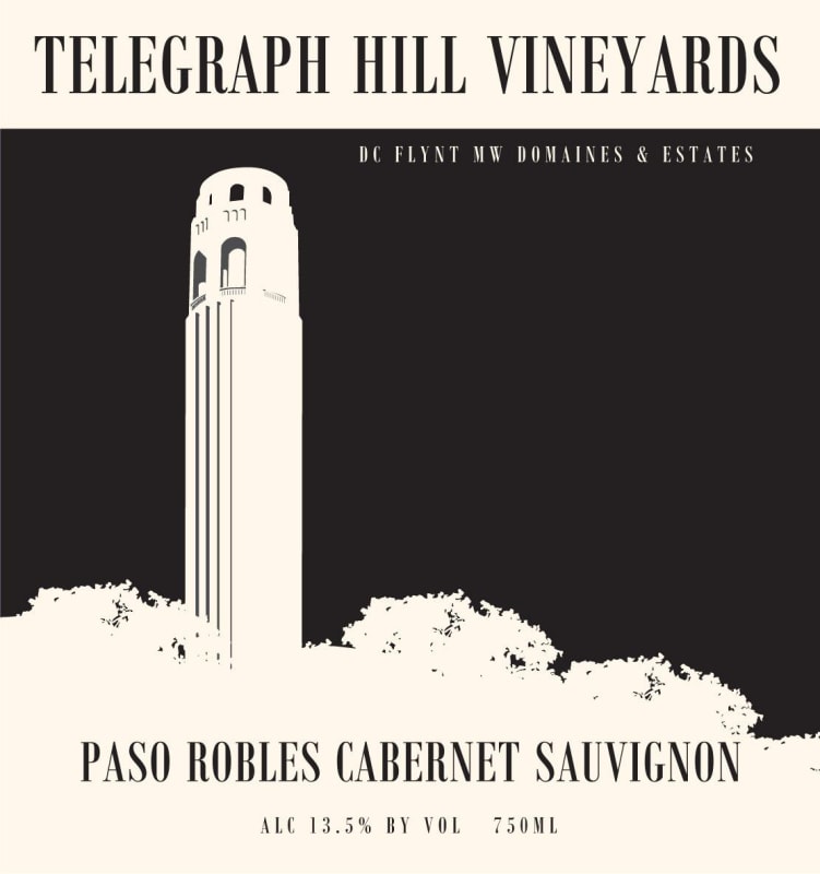 Telegraph Hill Vineyards Paso Robles Cabernet Sauvignon 2016 Front Label