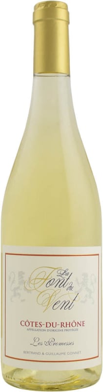 Domaine Font du Vent Les Promesses Cotes du Rhone Blanc 2018 Front Bottle Shot