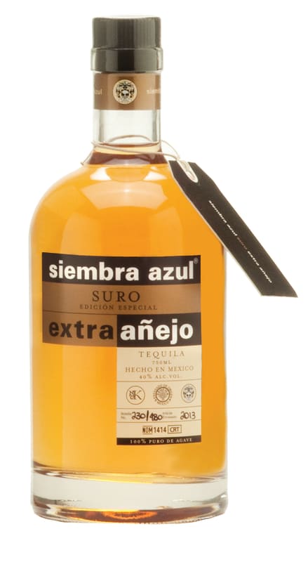Siembra Valles Suro Extra Anejo Tequila Front Bottle Shot