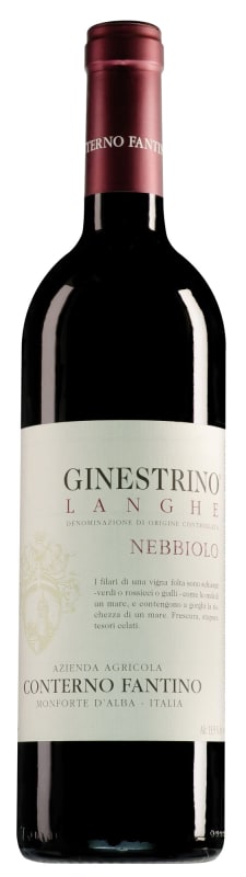 Conterno Fantino Ginestrino Langhe Nebbiolo 2023 Front Bottle Shot