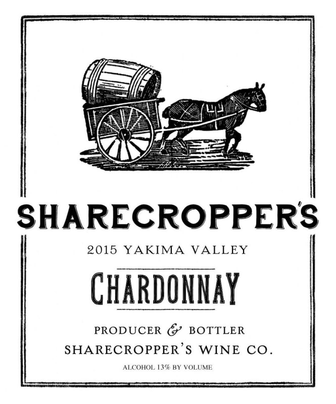 Owen Roe Sharecropper's Chardonnay 2015 Front Label