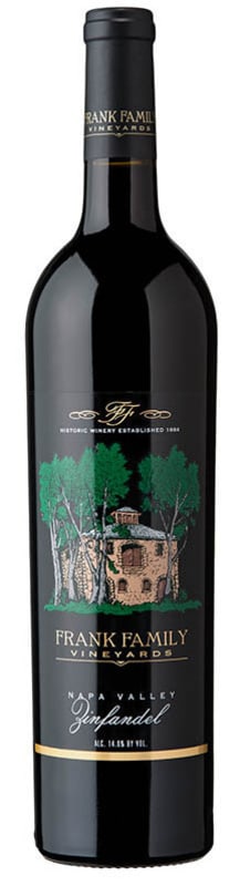 Frank Family Vineyards Zinfandel 2016 Front Bottle Shot