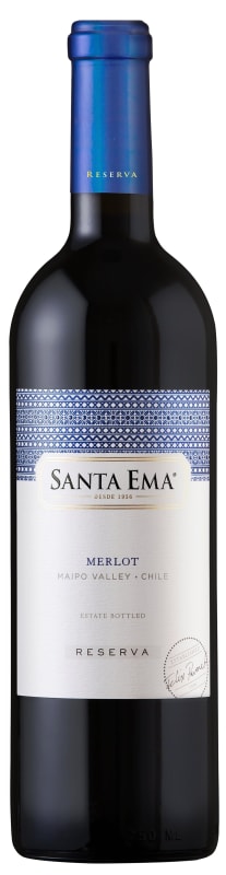 Santa Ema Reserva Merlot 2018 Front Bottle Shot