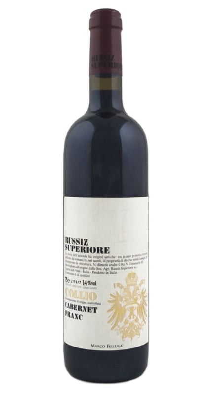 Marco Felluga Russiz Superiore Cabernet Franc 2017 Front Bottle Shot