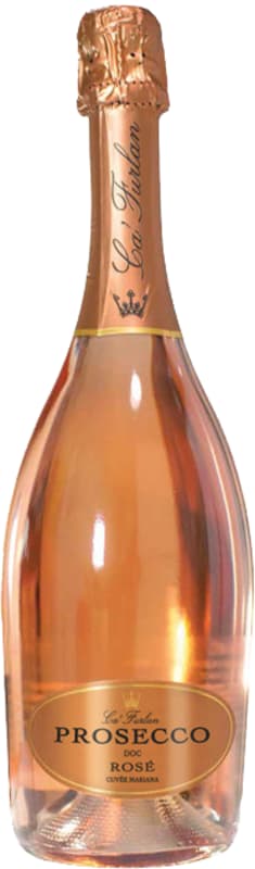 Ca' Furlan Cuvee Mariana Prosecco Rose 2022 Front Bottle Shot