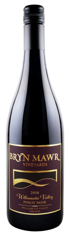 Bryn Mawr Vineyards Willamette Valley Pinot Noir 2018 Front Bottle Shot