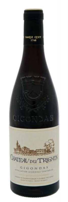Chateau du Trignon Gigondas 2018 Front Bottle Shot