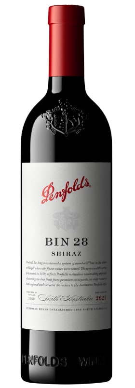 Penfolds Bin 28 Shiraz 2021 Front Bottle Shot