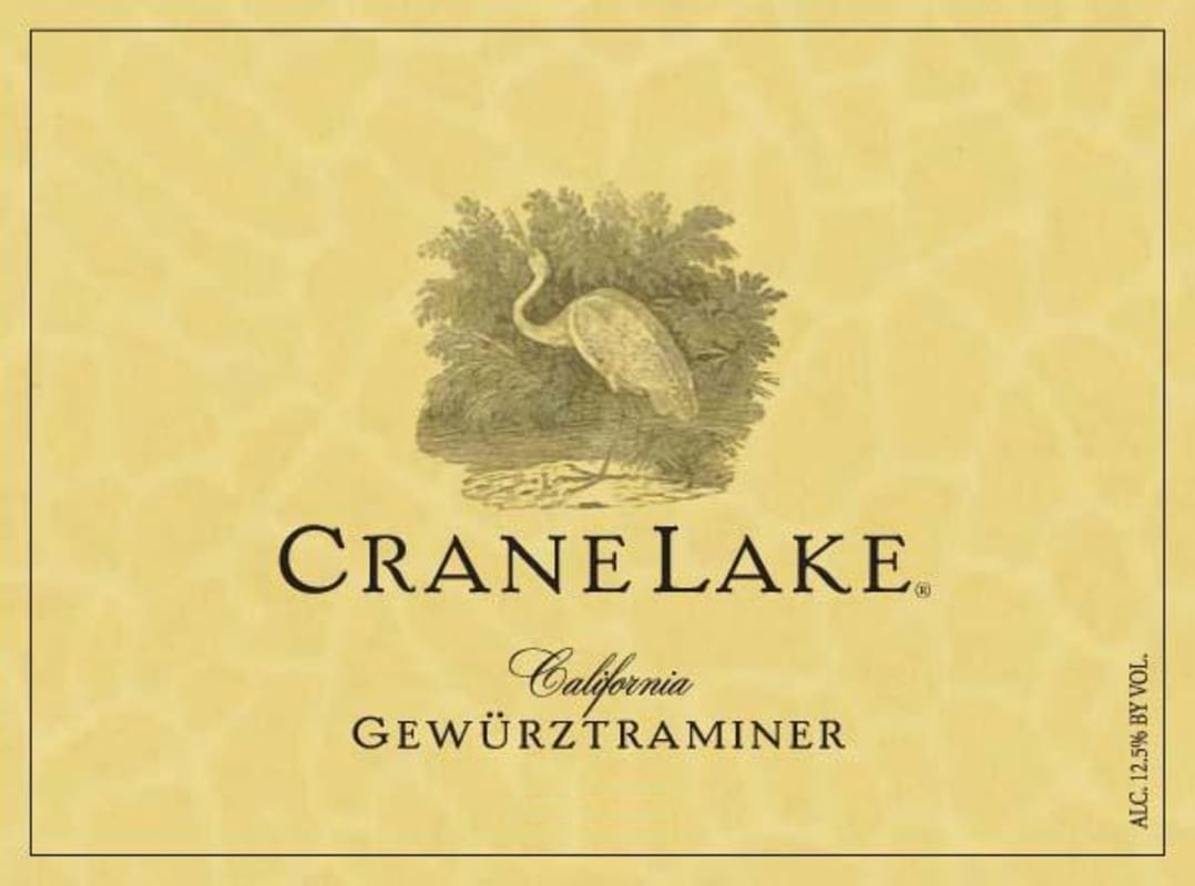 Crane Lake Cellars Gewurztraminer 2014 Front Label