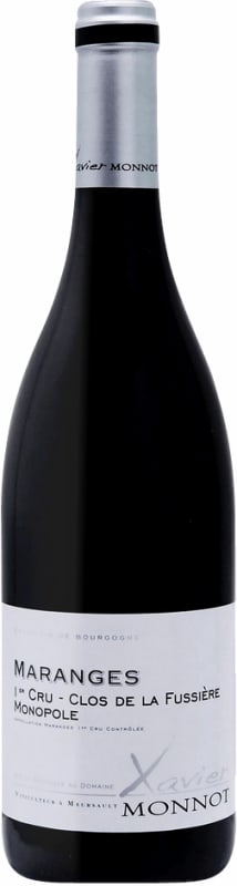 Xavier Monnot Maranges Clos de la Fussiere Premier Cru Monopole 2021 Front Bottle Shot