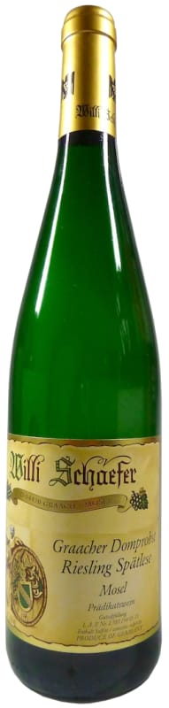 Weingut Willi Schaefer Graacher Domprobst Riesling Spatlese A P #0904 2003 Front Bottle Shot