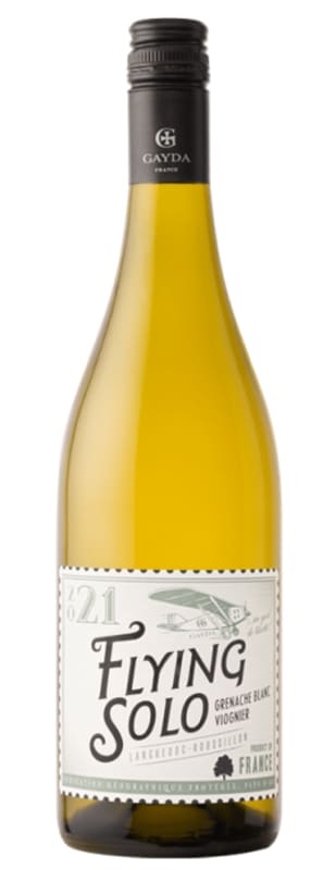 Domaine Gayda Flying Solo Grenache Blanc Viognier 2021 Front Bottle Shot