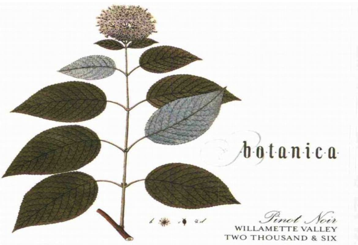 Antica Terra Botanica Pinot Noir 2006 Front Label