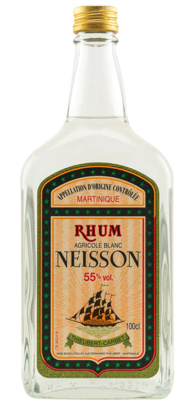 Neisson Agricole Blanc Rum (1 Liter) Front Bottle Shot
